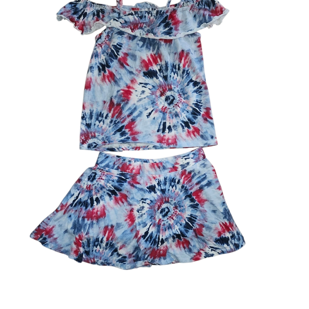 Old Navy Kids Tie-Dye Matching Set - Red, Blue, White